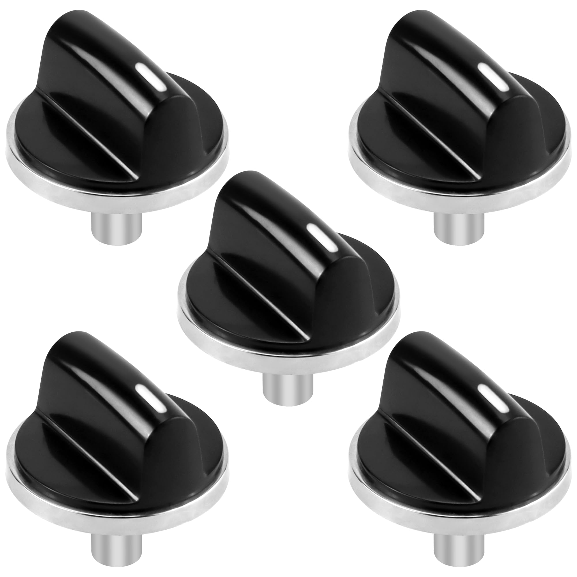 AMI PARTS 00650847 Stove Knobs - 5 Pack Replacement Knobs Compatible with Bosch Stove, Oven & Gas Range (Fits Models 00650847, 650847, 1999734, AH3480601) - Perfect for Kitchen Upgrades & Appliance Repair