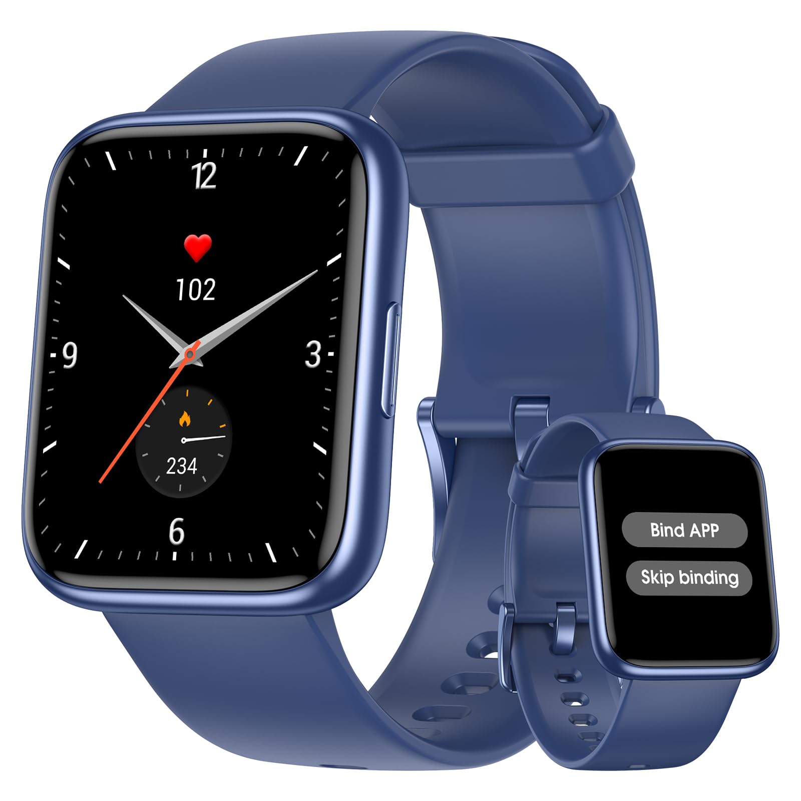 **Smart Fitness Tracker Watch with Heart Rate, SpO2 & Sleep Monitor – 44mm Waterproof Activity Tracker for Women & Men – Step Counter, Swimproof Design – Compatible with iOS & Android – Perfect for Workouts, Swimming & Daily Health Tracking**
