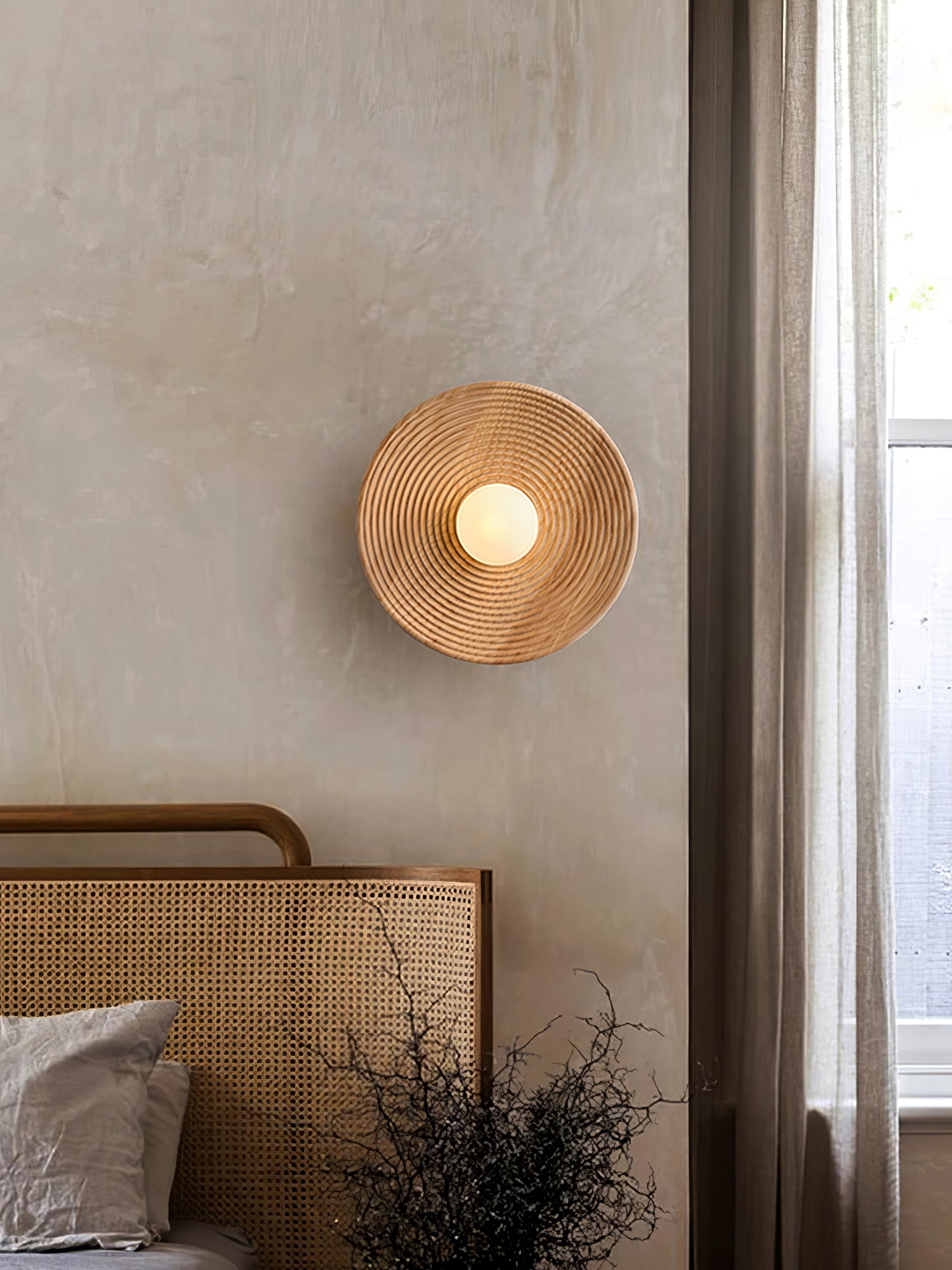 Lumina Contour Wooden Wall Sconce - Handcrafted Modern Lighting Fixture for Bedroom, Living Room & Hallway Decor