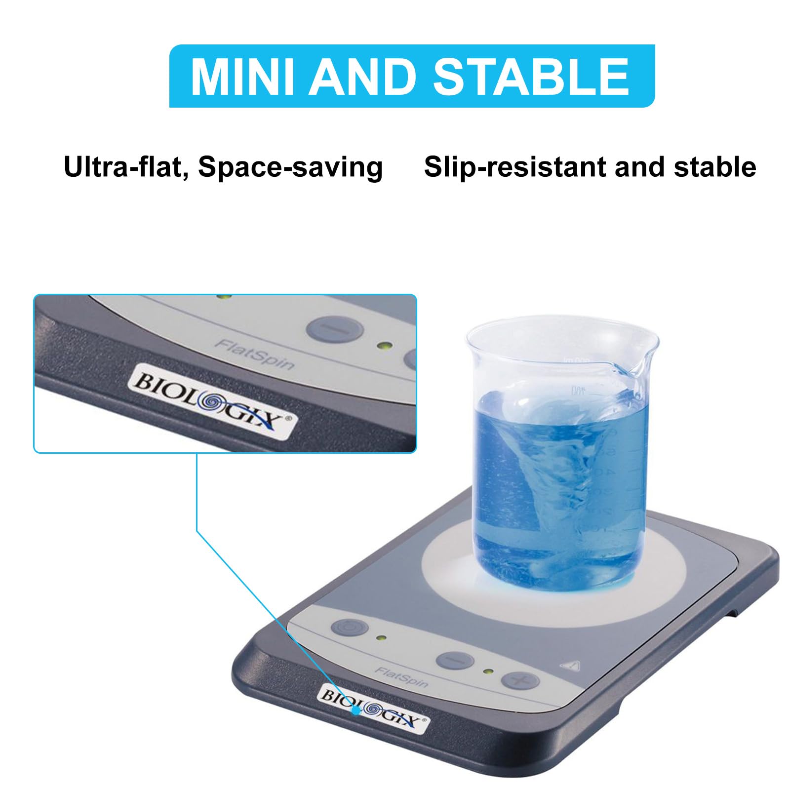 Biologix 15-1500 RPM Compact Magnetic Stirrer - 3