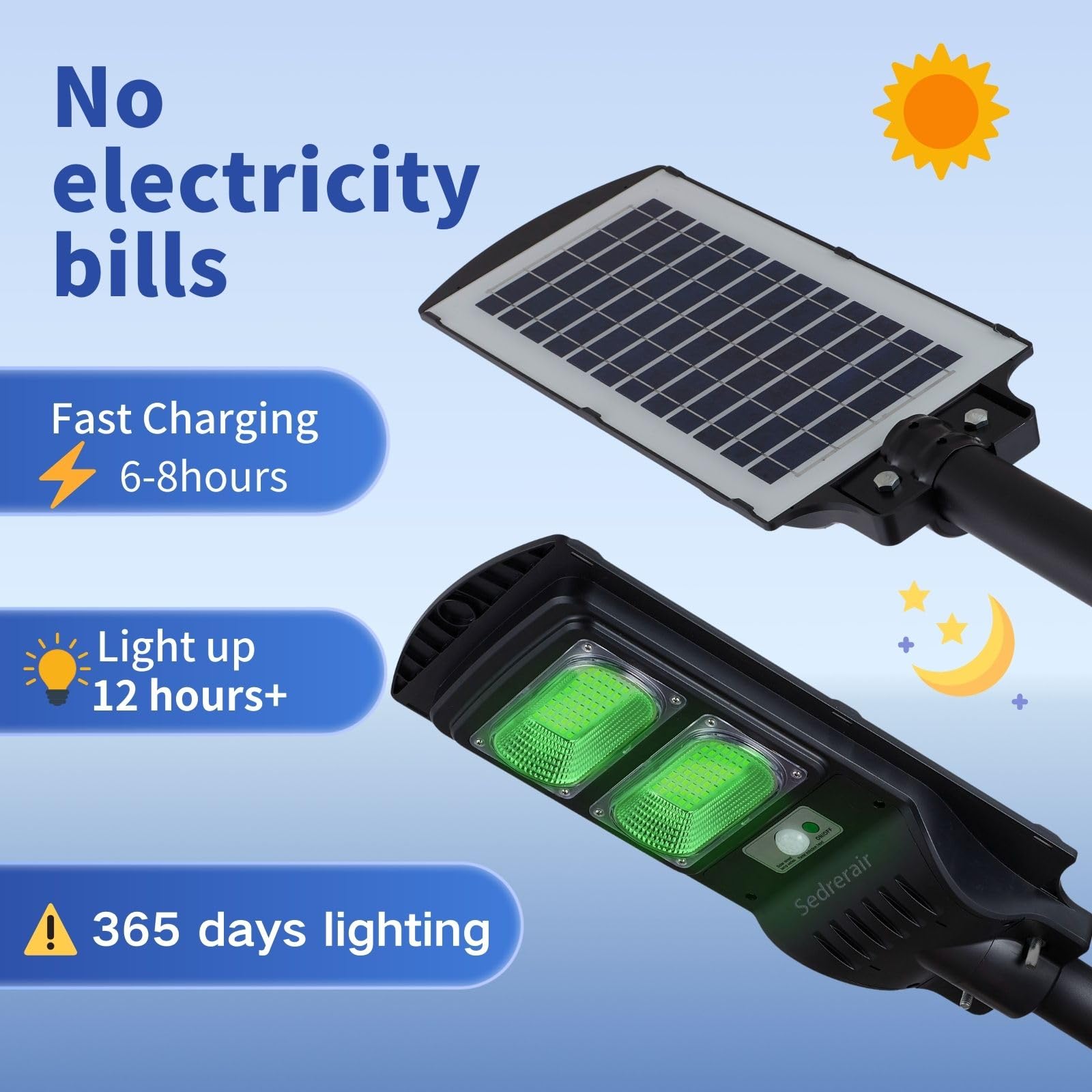 **Solar Powered Motion Activated Green Hog Lights for Night Hunting - Deer Feeder Lights & Hunting Accessories - Perfect for Nighttime Hunting, Wildlife Observation, and Outdoor Security**