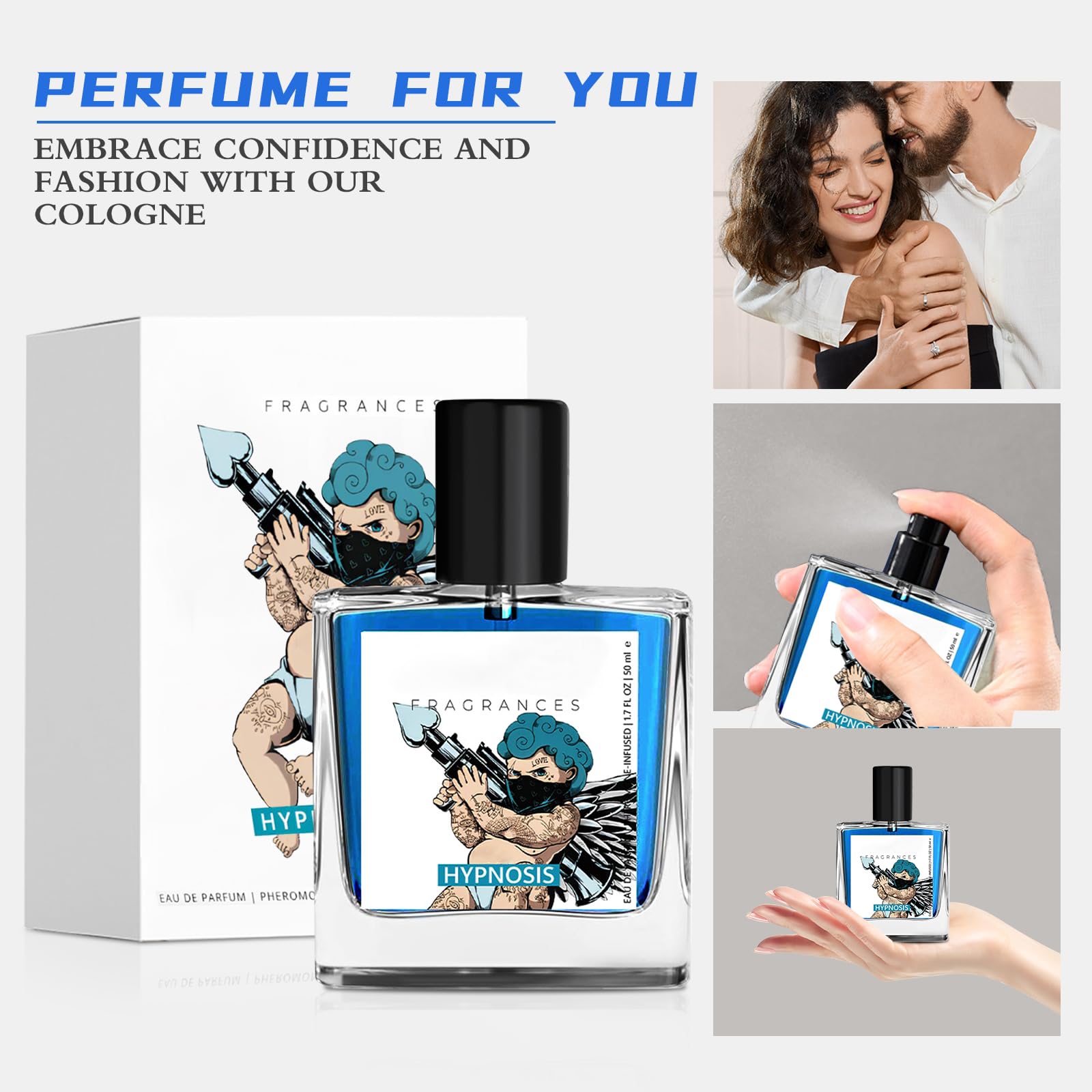 Hypnosis 2.0 Pheromone Cologne for Men - Attraction Enhancing Fragrance | Long-Lasting Men's Perfume | Perfect Gift for Father, Boyfriend & Husband | Date Night & Special Occasions