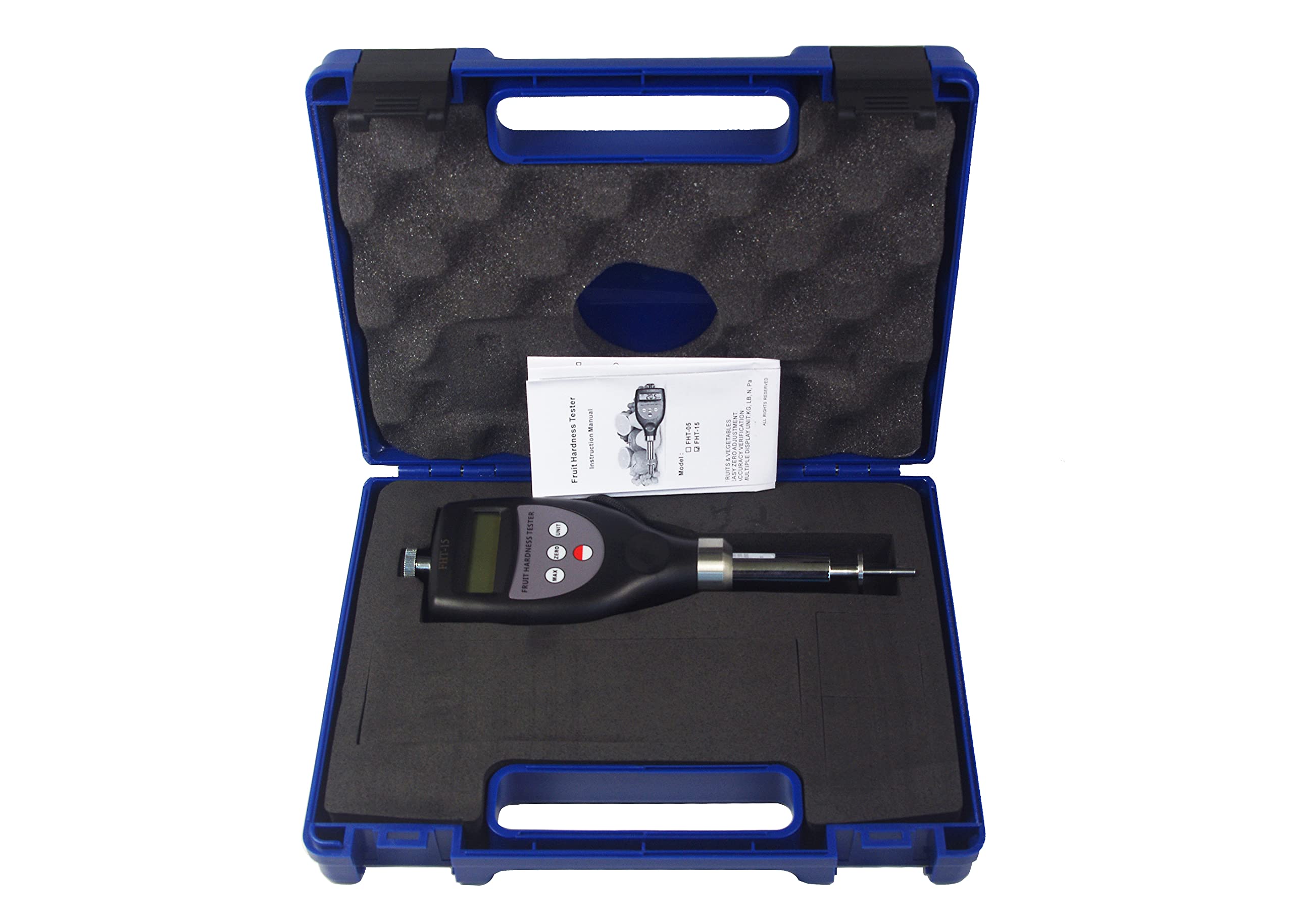 Digital Fruit Penetrometer - FHT-15 Fruit Hardness Tester for Measuring Maturity & Firmness of Apples, Pears, Avocados | Perfect for Farmers, Grocers & Quality Control Labs