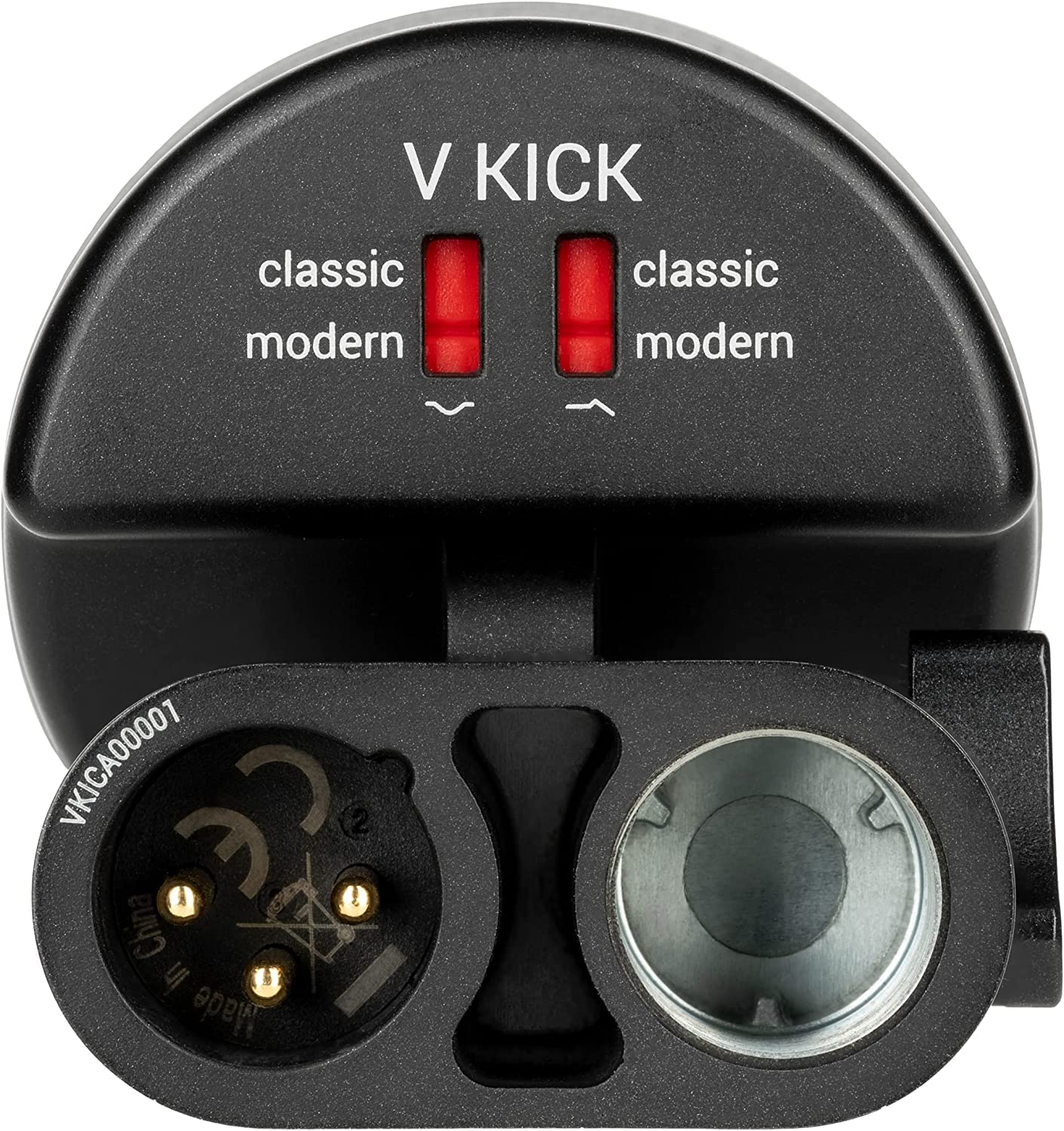 Briskdrop Electronics - V Kick Drum Supercardioid Dynamic Microphone Bundle with 2 XLR Cables & 10 Cable Ties | Professional Live Performance & Studio Recording for Drummers & Musicians