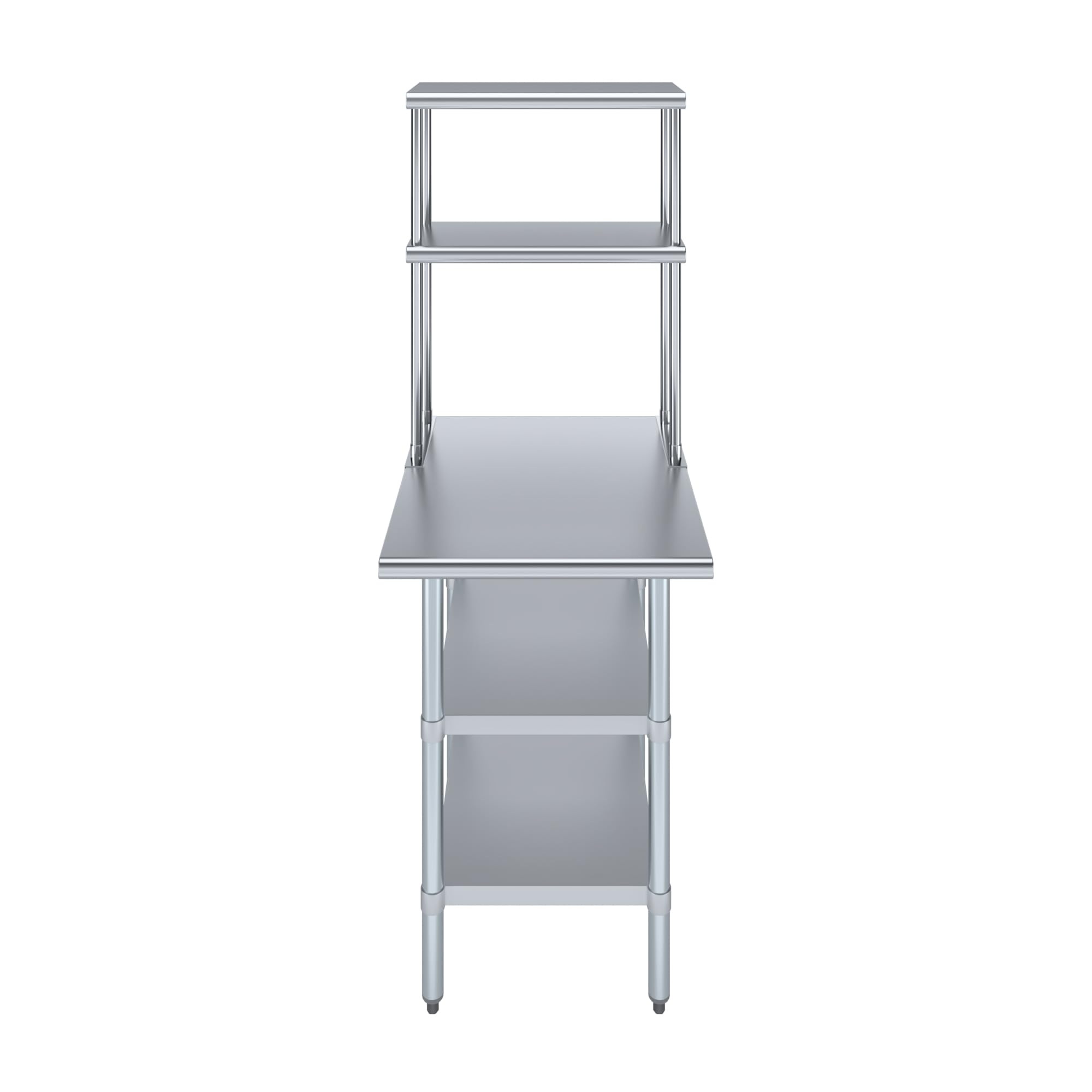 Amgood Stainless Steel Work Table with 2 Shelves | 30