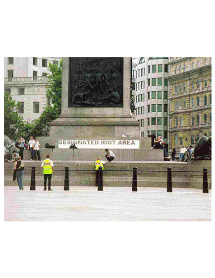 Banksy Designated Riot Area Postcard - Authentic Street Art Collectible by Lazarides | Perfect for Wall Decor, Art Collections & Unique Gifts