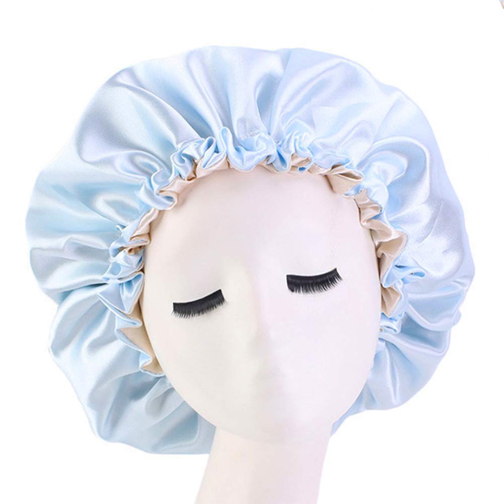 Double Layer Bonnet for Women - Soft & Breathable Sleep Cap for Natural Hair Protection - Perfect for Nighttime, Travel & Home Use