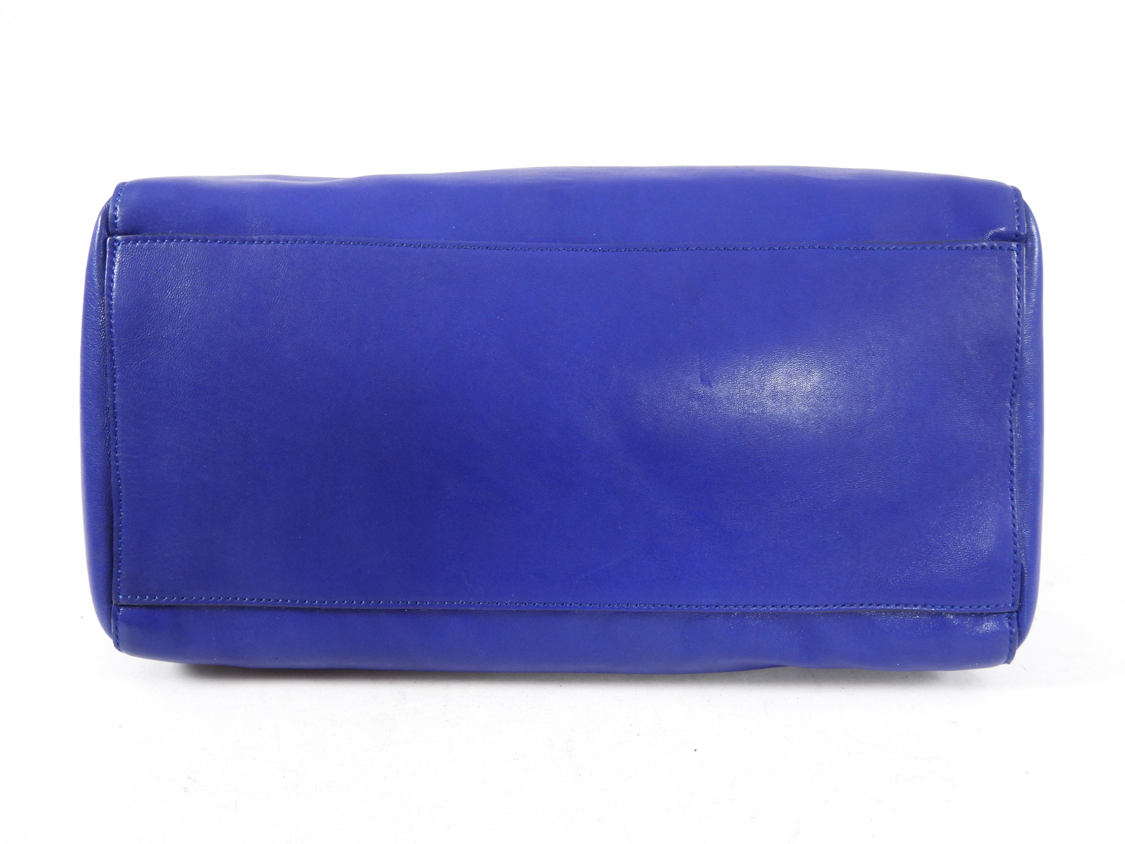 Celine Blue Leather Duffle Bag - Two-Way Carry Handbag for Women | Perfect for Travel, Work & Everyday Use