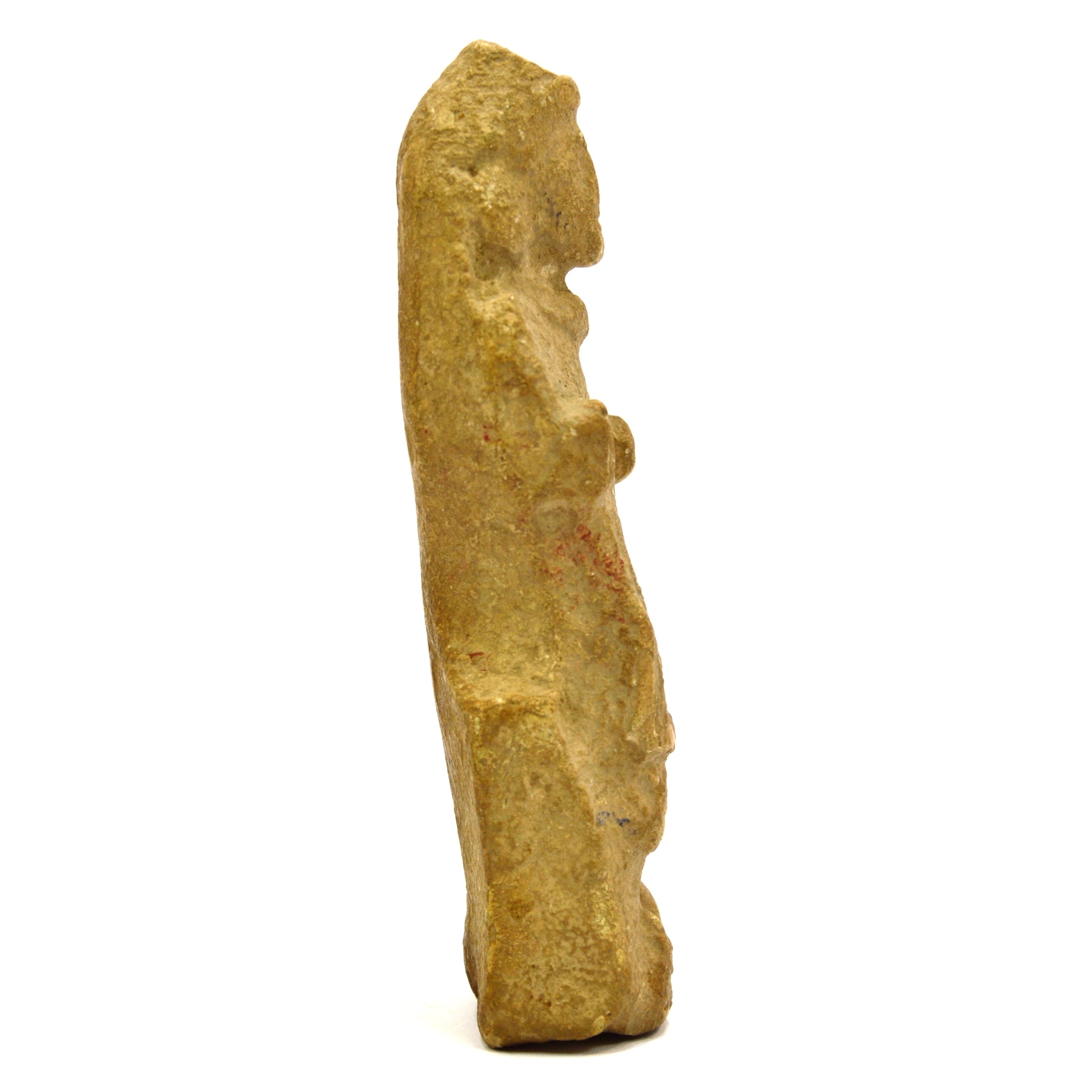 Ancient Carved Stone Effigy Fertility Statue - Pre-Columbian or Near East Artifact for Home Decor & Spiritual Altar