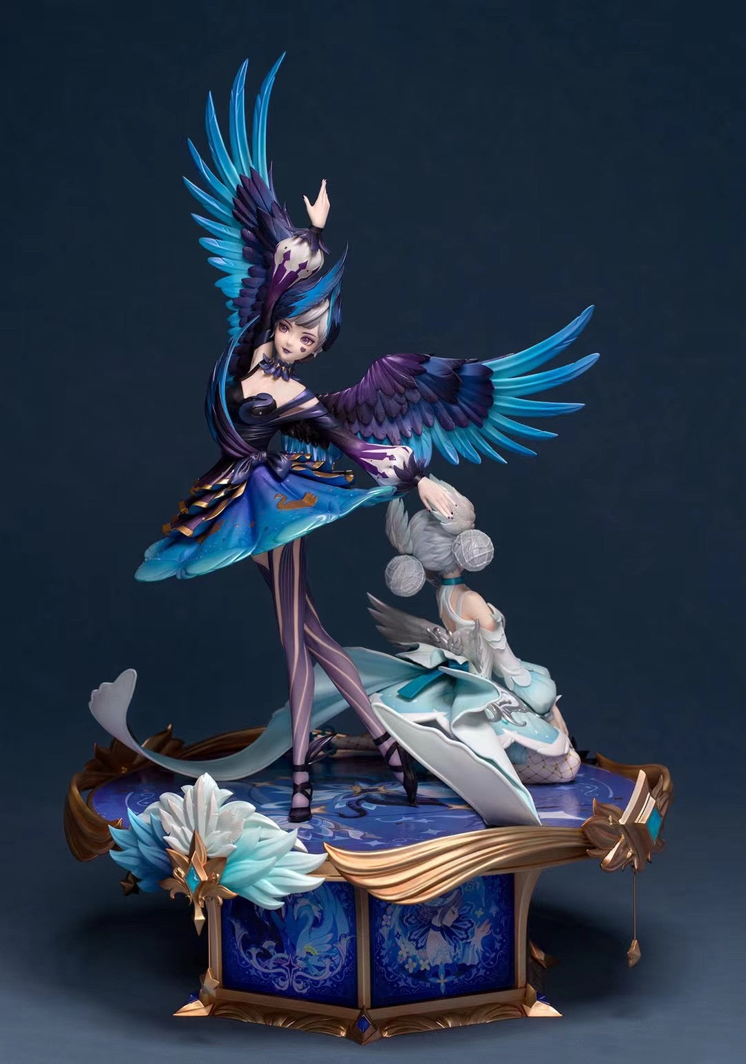 Myethos Studio Licensed King of Glory Swan Starlets Xiao Qiao Figure - Official Genshin Impact Collectible Statue for Anime Fans & Gamers - Perfect for Display, Gift Giving & Cosplay Inspiration