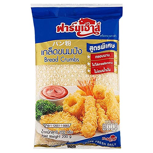 Farmhouse Style Bread Crumbs - 200g (7oz) Pack of 1 - Premium Italian Style Panko for Cooking, Baking & Coating - Perfect for Chicken Cutlets, Meatballs & Casserole Toppings
