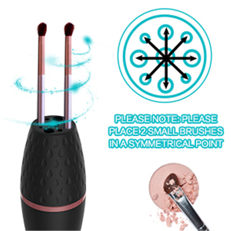 Electric Makeup Brush Cleaner Machine - Fast & Deep Cleaning for Foundation, Eyeshadow, Blush Brushes - Perfect for Home & Salon Use
