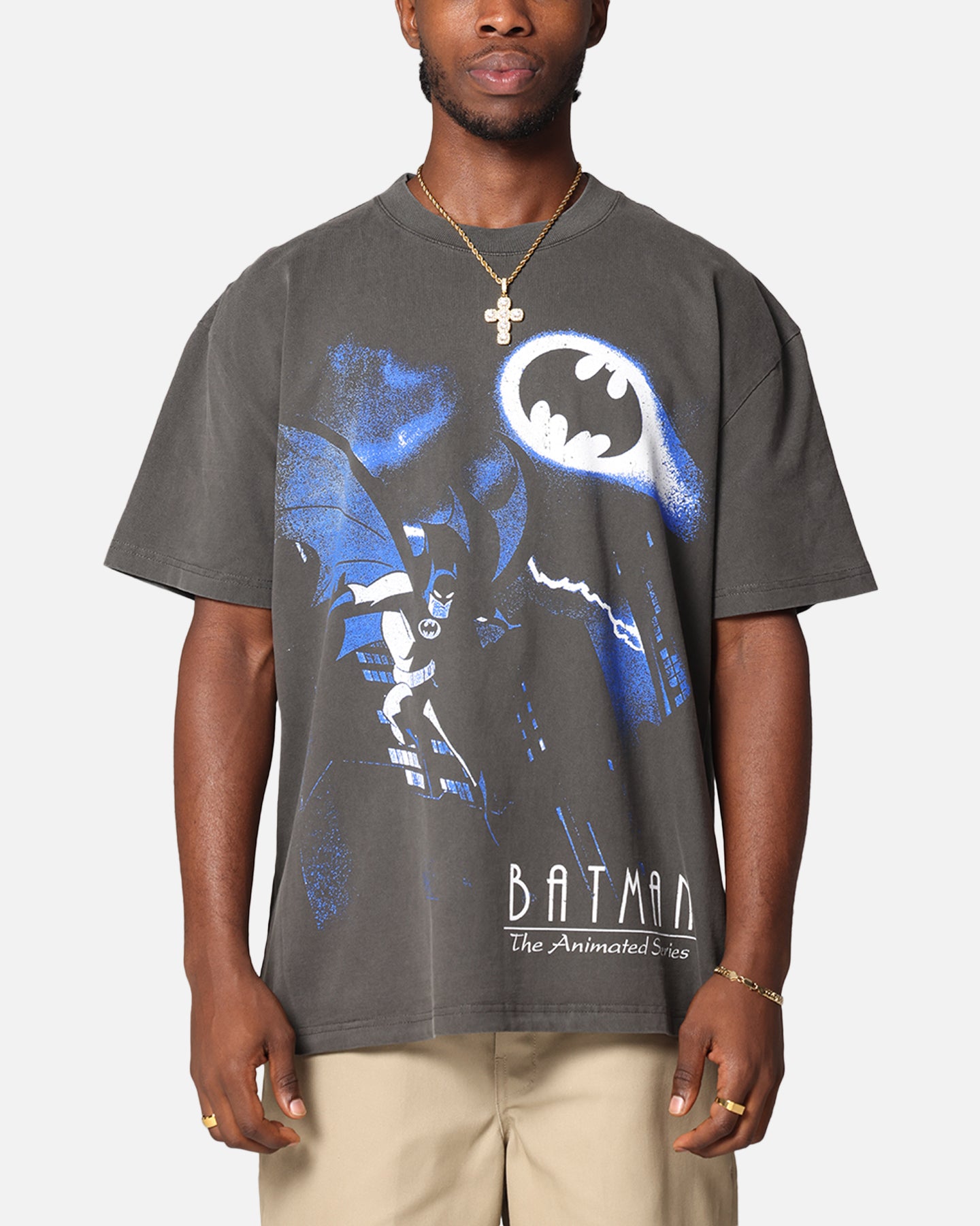 Vintage DC Batman The Animated Series Heavy Cotton T-Shirt - Black Wash | American Thrift | Casual Wear & Comic Con Costume
