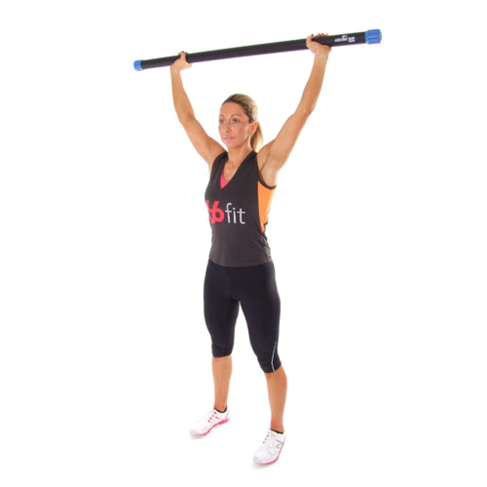 66Fit Aerobic Weighted Exercise Bar - Lightweight Fitness Bar for Home Workouts, Strength Training & Yoga | Perfect for Toning, Stretching & Full-Body Exercises