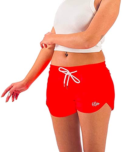 Women's Quick Dry Swim Trunks - Solid Bright Color Bathing Suits & Swimwear Shorts | Perfect for Beach, Pool & Water Sports | Season Essentials