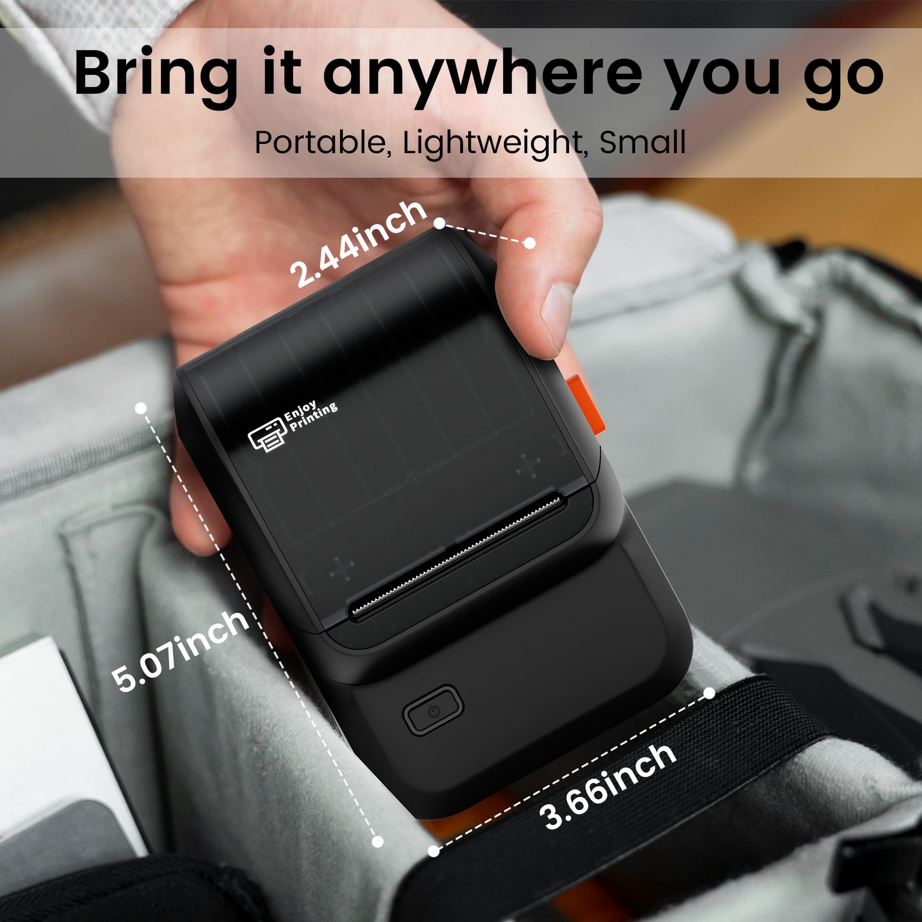 Bluetooth Label Maker Machine with Thermal Tapes - 2 Inch Portable Label Printer for Small Business | 300+ App Templates Compatible with iOS, Android & PC (Black) - Perfect for Shipping, Organizing & Inventory Management