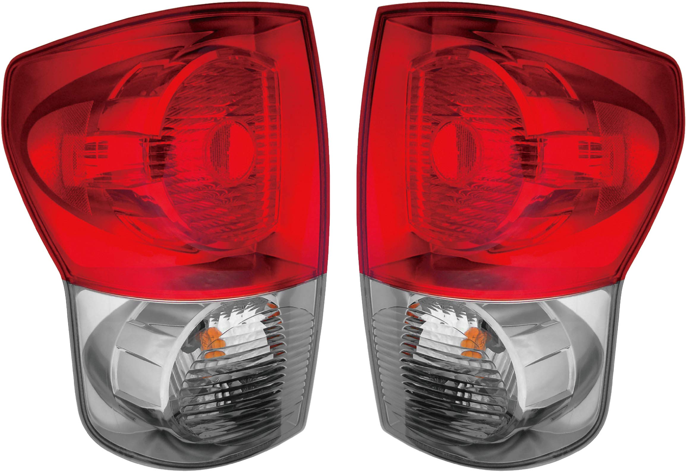 EPIC LIGHTING OE Style Replacement Rear Brake Tail Lights Assemblies for 2007-2009 Toyota Tundra - Left Driver & Right Passenger Side Pair - Durable LED Lights for Enhanced Night Visibility and Safety