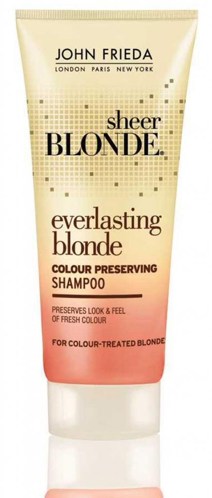 John Frieda Sheer Blonde Everlasting Blonde Shampoo for Color-Treated Hair - Travel Size 50ml - Perfect for Blonde Hair Care on the Go, Gym, Travel & Vacation