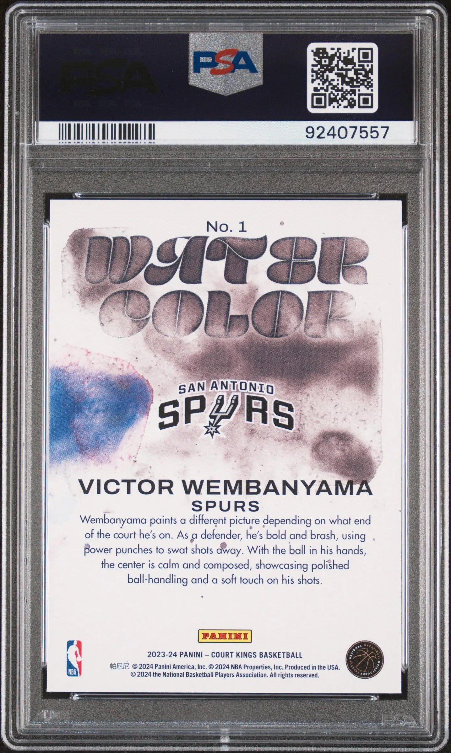 2023 Panini Court Kings Victor Wembanyama Rookie Card PSA 10 Gem Mint - Basketball Trading Card for Collectors & Investors, Perfect for Display Cases & Sports Memorabilia Collections