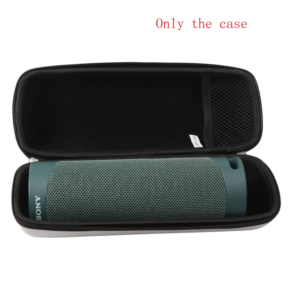 Durable Hard Travel Case for Sony SRS-XB23 Extra BASS Wireless Speaker - Shockproof Protective Cover for Outdoor Adventures, Beach Trips & Camping (Taupe)