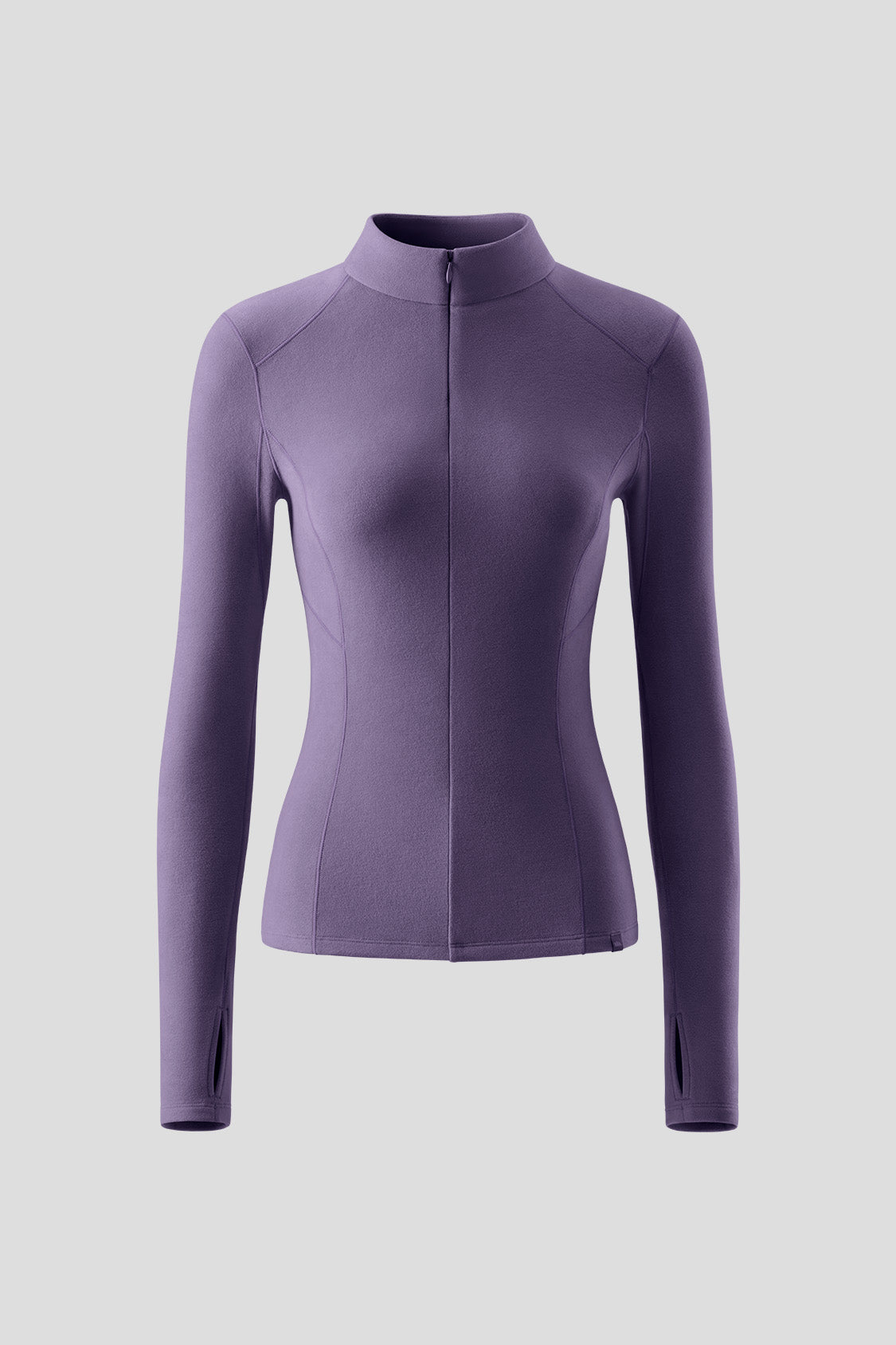 Women's Slim Fit Fleece Zip-Up Jacket - Mid Warmth Half Zip Top for Outdoor Hiking & Casual Wear