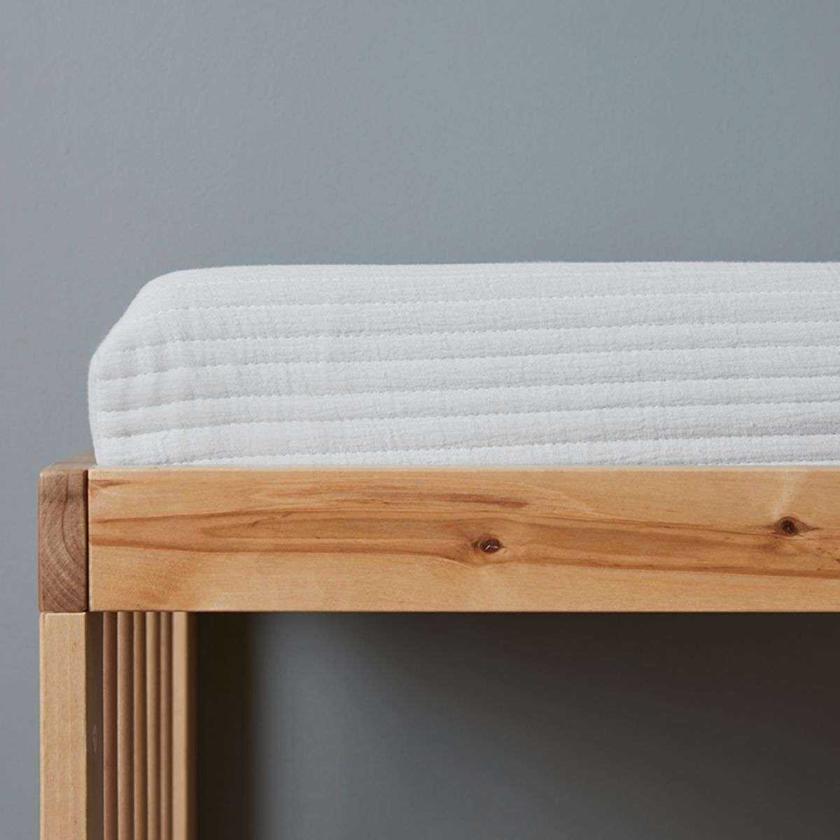 Mocka Cotton Waterproof Change Mat Cover - Soft & Breathable Baby Changing Pad Cover for Nursery, Diaper Changing Station - Blue | Ideal for Home, Daycare & Travel Use
