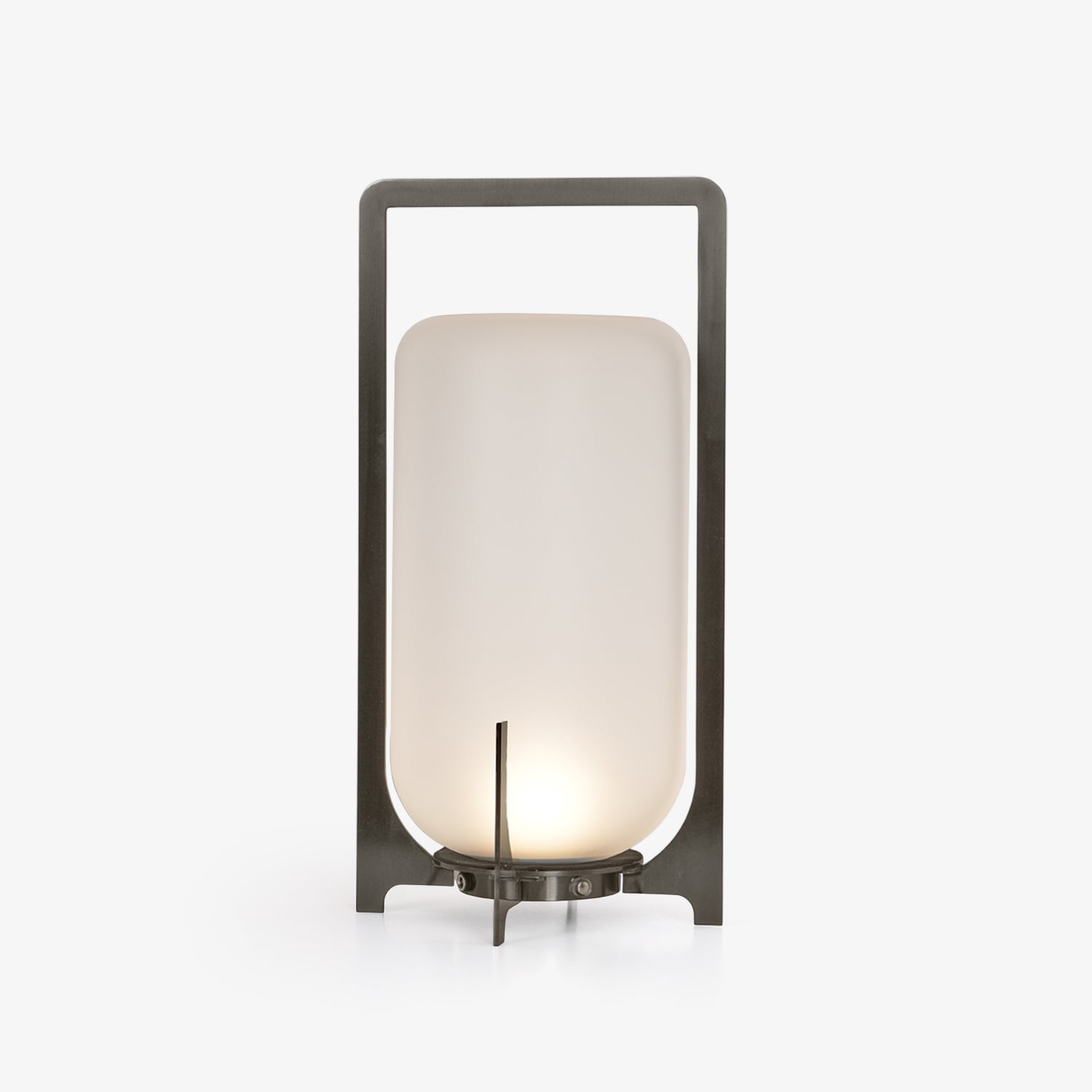 Vintage Steel Twilight Lantern Table Lamp - Rustic Farmhouse Bedside Lighting for Living Room, Patio & Outdoor Decor