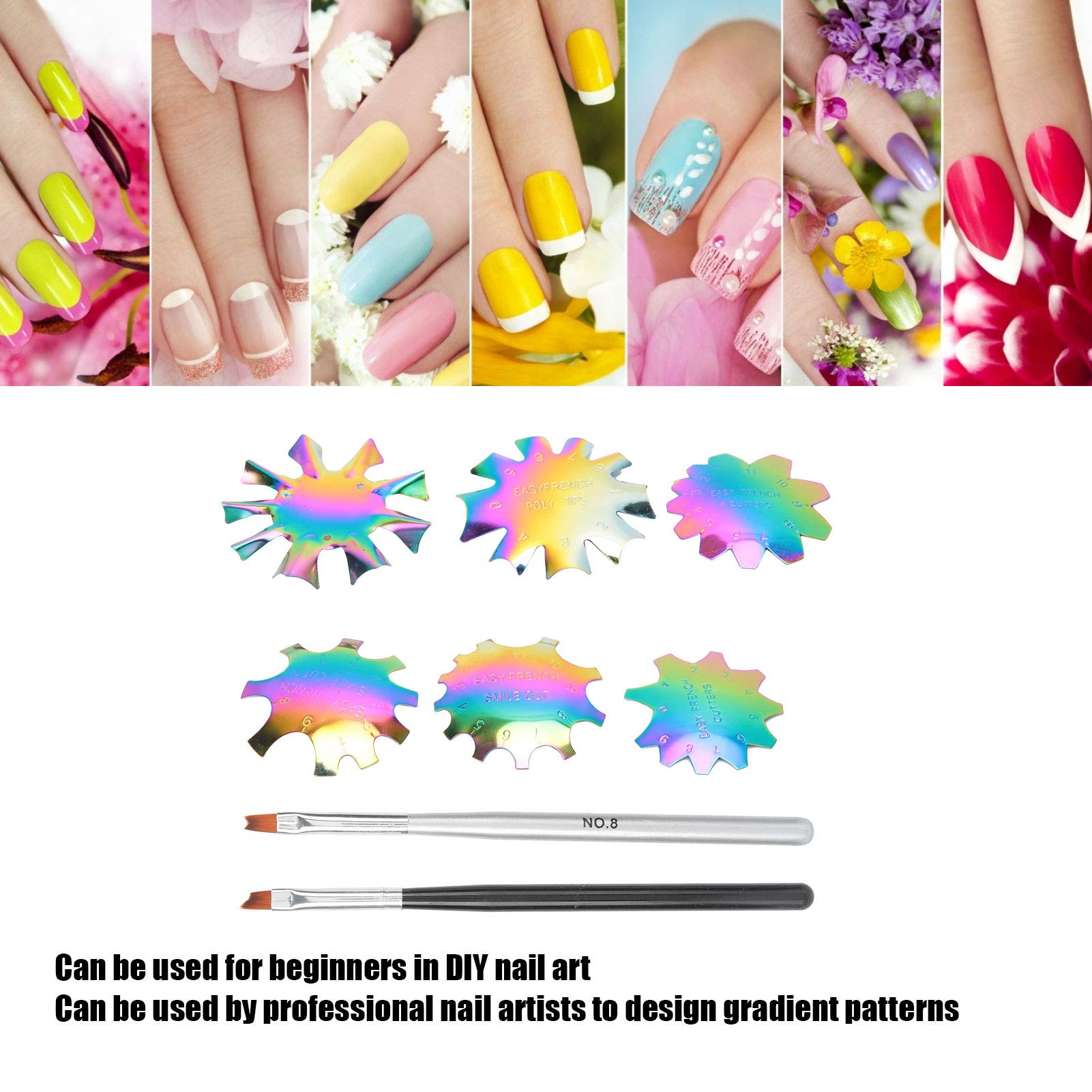 Professional Nail Art Edge Guide - Durable French Manicure Template, Rust-Proof for DIY & Salon Use | Perfect for Toenails, Home Nail Art & Professional Nail Salons