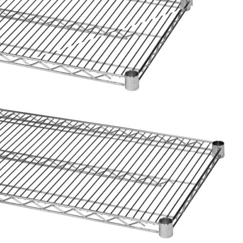 NSF Approved Heavy Duty Chrome Wire Shelf - Commercial & Home Use for Kitchen, Pantry, Utility Room, Office & Garage Storage | Durable Metal Shelving Unit for Organizing Supplies & Equipment