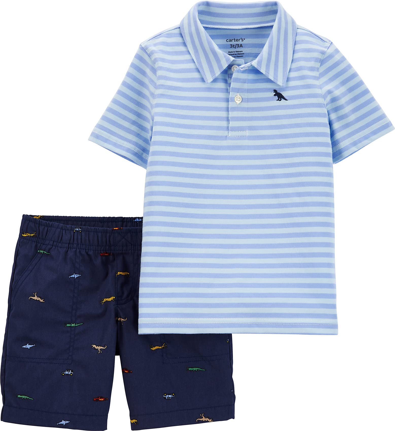Carter's Baby Boys' 2-Piece Playwear Sets - Soft Cotton Outfits for Playtime & Everyday Wear | Perfect for Daycare, Playdates & Family Outings