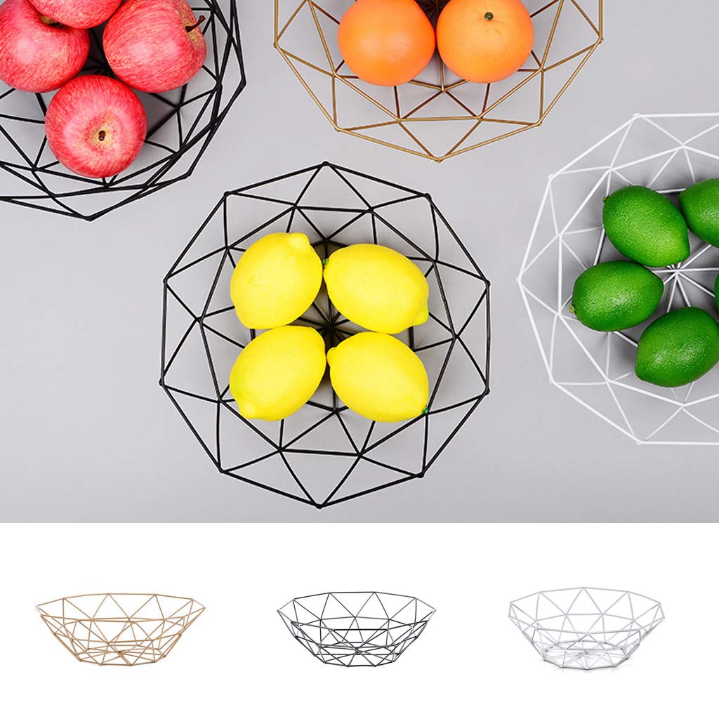 Stainless Steel Fruit Basket Container - Kitchen Drain Rack for Fruits, Vegetables & Snacks | Rust-Proof Wire Mesh Bowl for Countertop Storage & Drying | Perfect for Kitchen, Pantry & Dining Table Organization