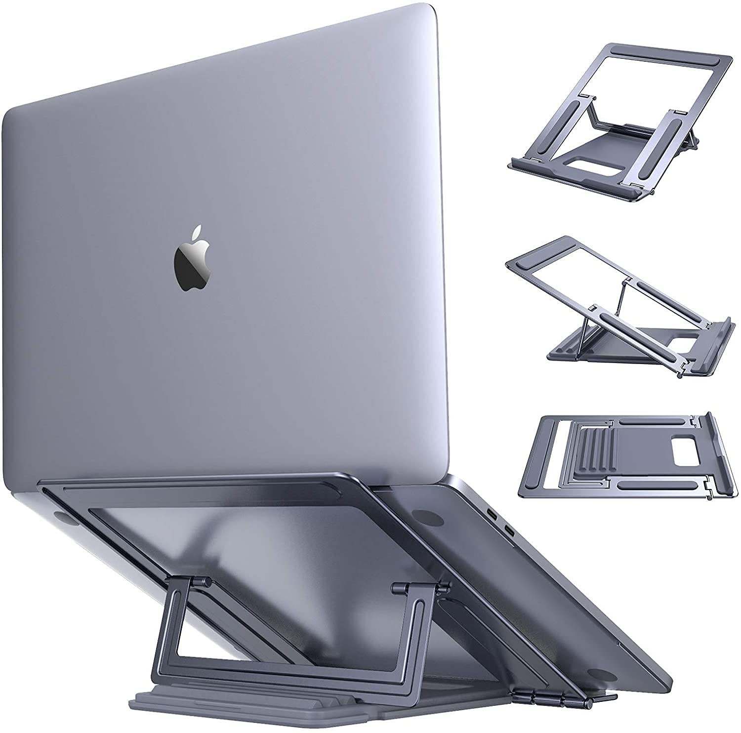 Foldable & Adjustable Aluminum Laptop Stand for MacBook Air Pro, Dell XPS, Lenovo 10-15.6