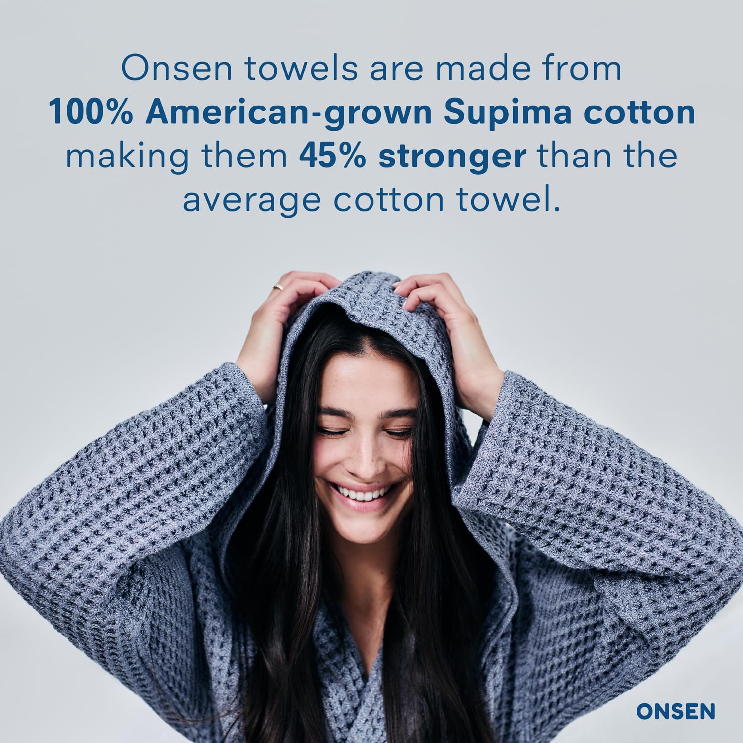 Premium ONSEN Bath Sheet Set - 100% Supima Cotton Waffle Weave Towels | Ultra Soft, Highly Absorbent & Durable Bath Towels for Spa, Hotel & Home Use | White Luxury Towel Set