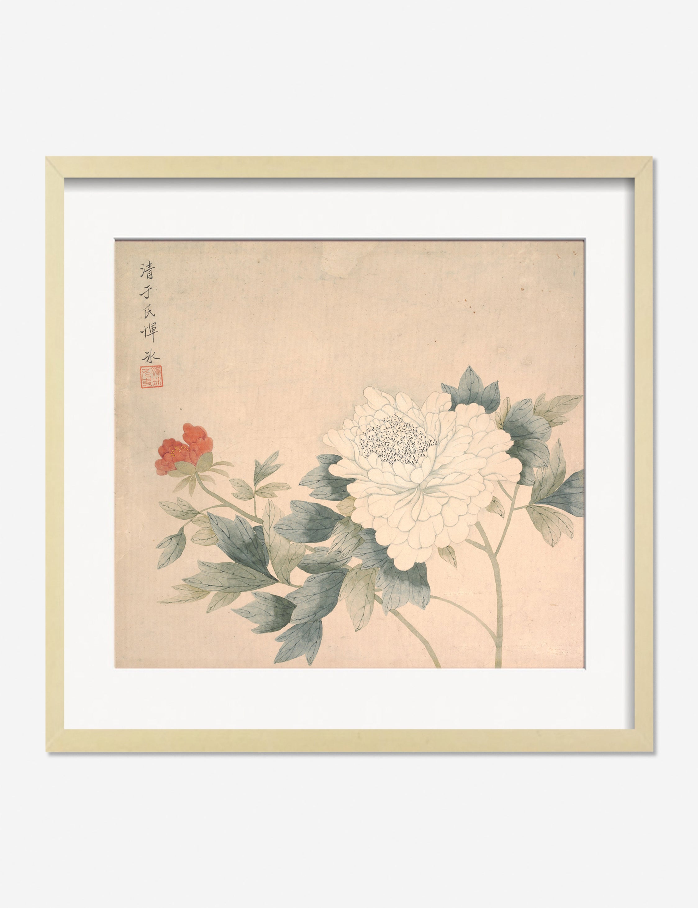 Flower Study 2 Print by Yun Bing - Botanical Wall Art Decor for Living Room, Bedroom & Office - Perfect for Home Decor & Gift Giving
