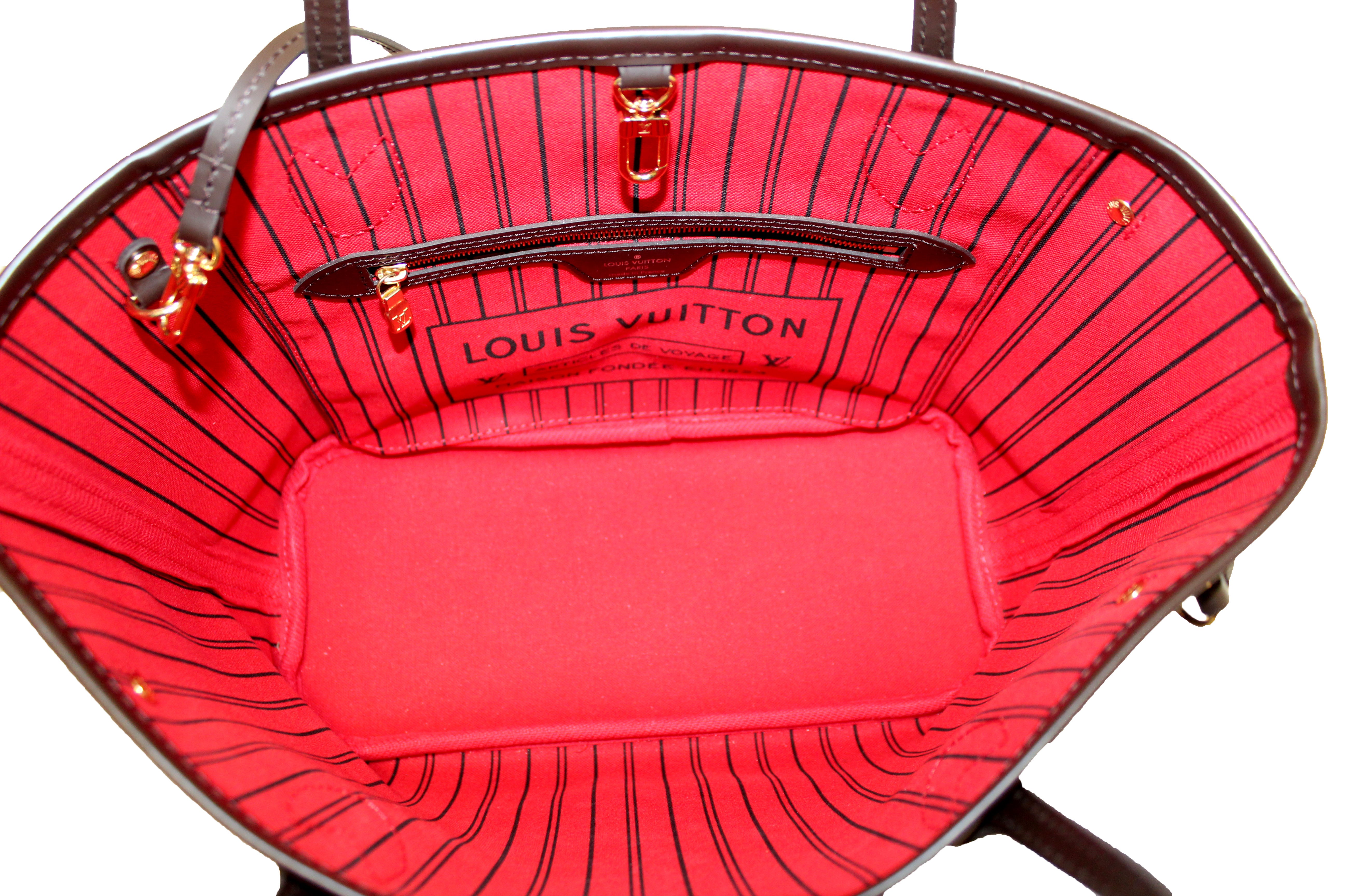 Authentic Louis Vuitton Damier Ebene Canvas Neverfull PM Shoulder Tote Bag - Luxury Handbag for Women, Perfect for Work, Travel & Everyday Use