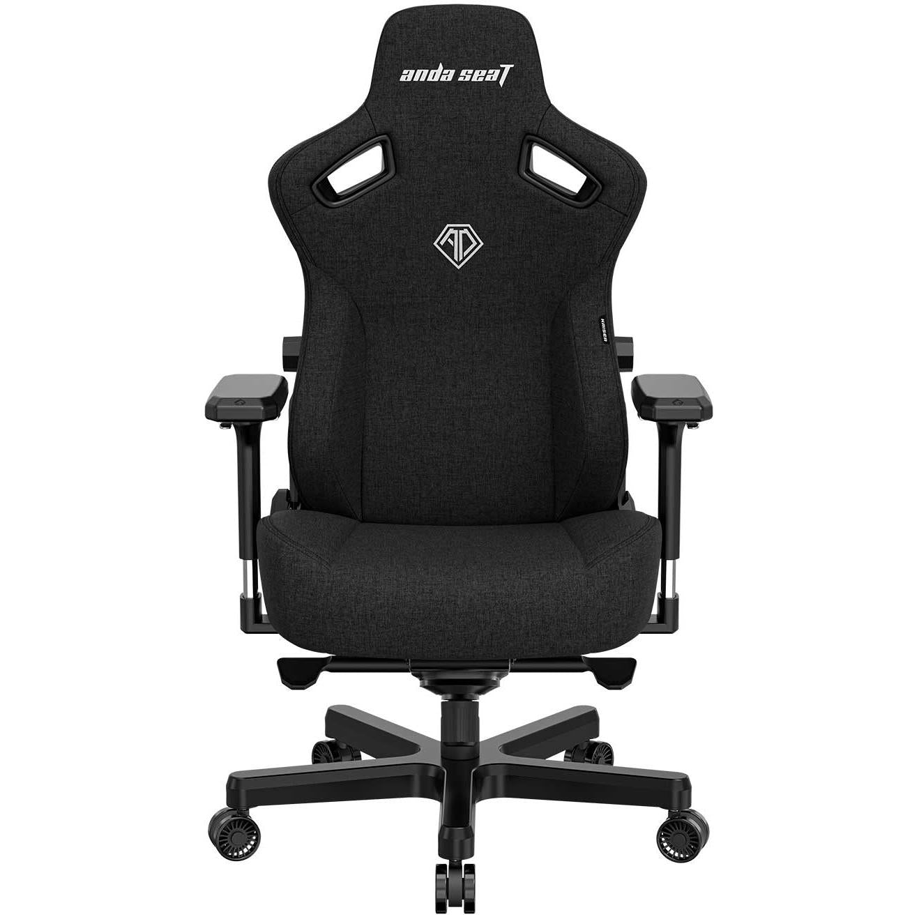 Anda Seat Kaiser 3 Series Premium Ergonomic Gaming Chair - Black Fabric (Large Size) for PC, Console & Office Use - Comfortable Racing Style Chair with Lumbar Support