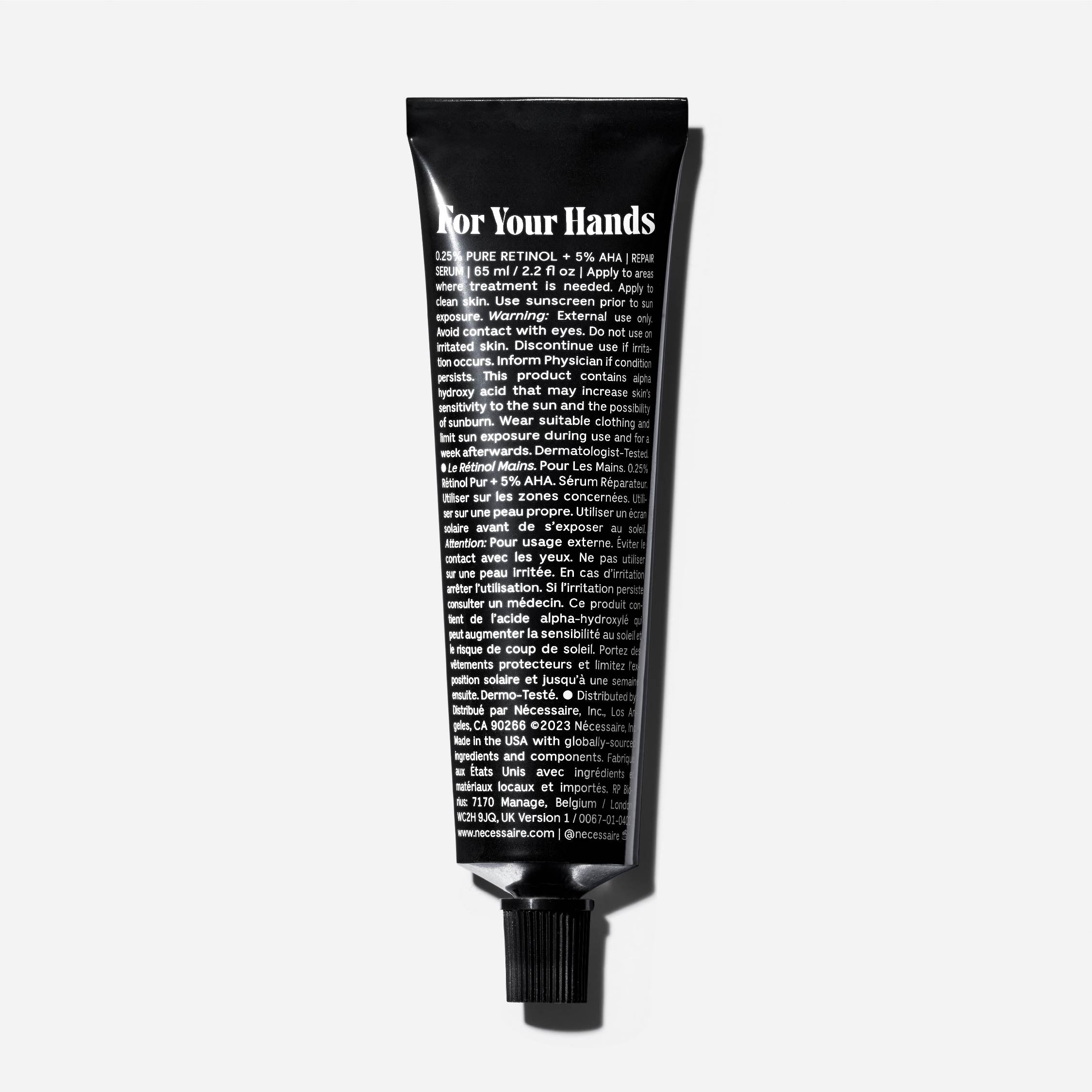 Best Hand Retinol Cream for Anti-Aging & Wrinkle Reduction - Moisturizing Treatment for Dry Skin - Day & Night Use for Soft, Youthful Hands