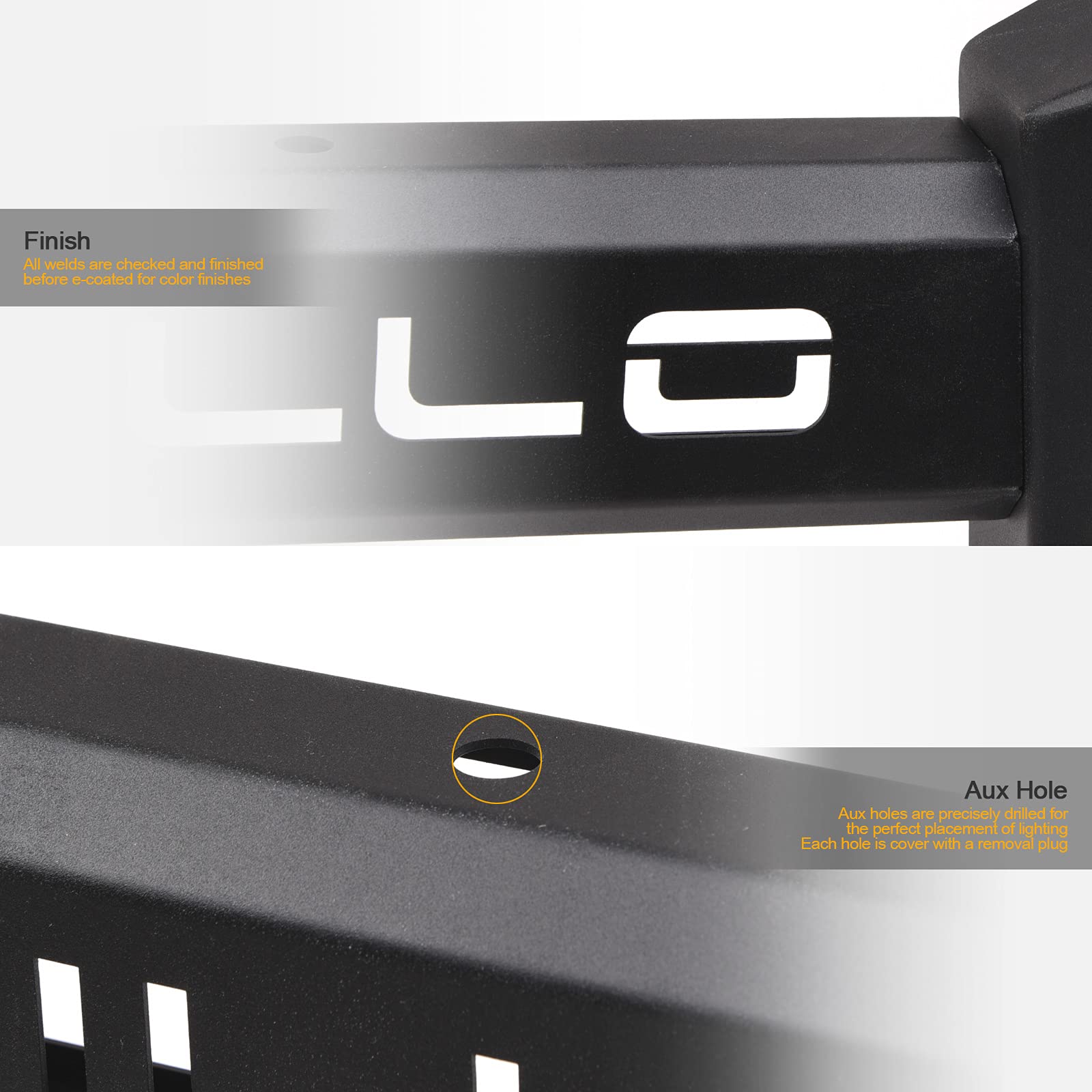 Compatible with 2015-2022 Ford F150 Steel Bumper Bull Bar Push Guard with 32