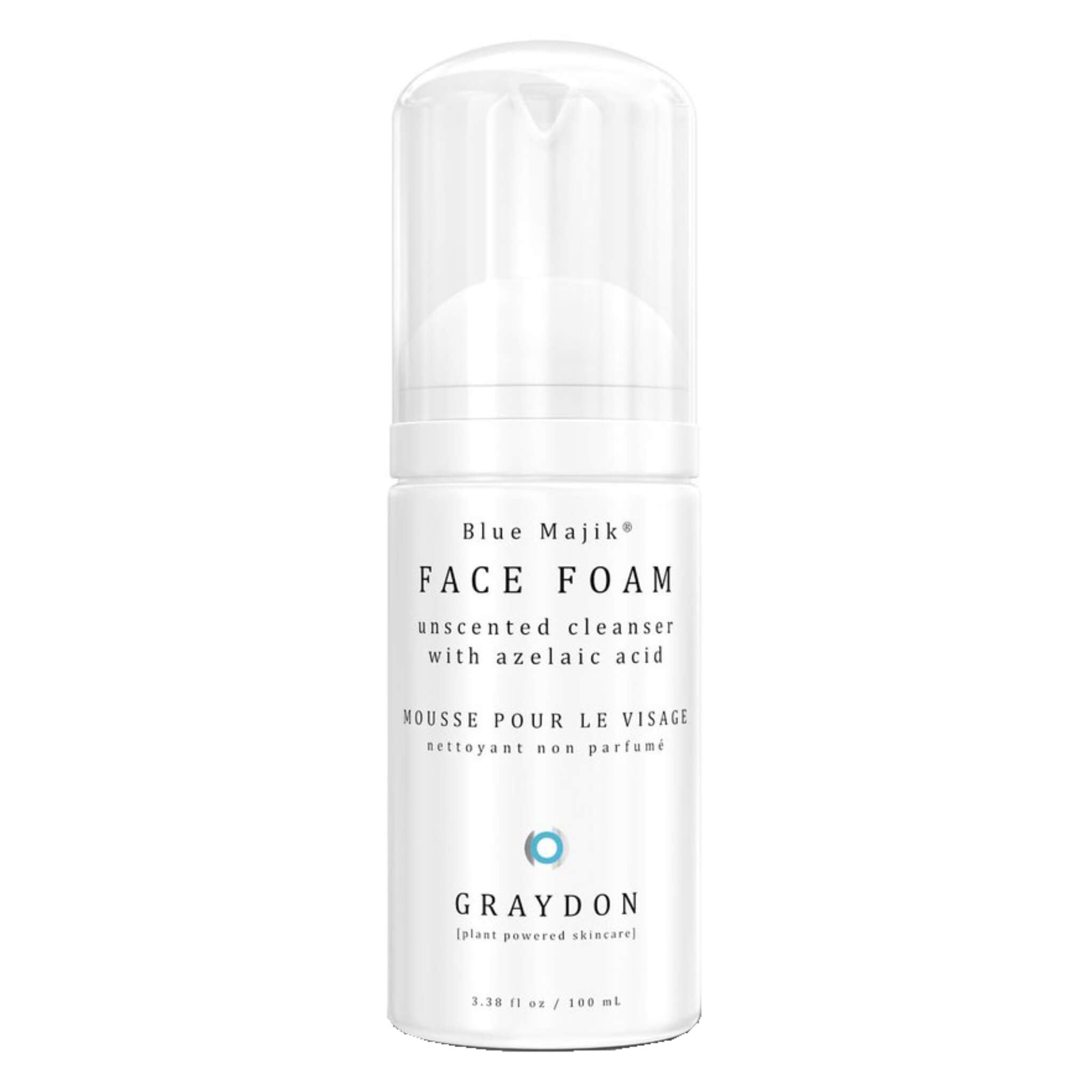 Blue Majik Face Foam - Organic Algae Cleanser for Glowing Skin | Gentle Daily Facial Wash for All Skin Types | Perfect for Morning & Night Routine