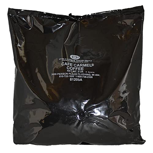 Premium Cafe Carmel Cream Flavored Arabica Coffee - Medium Roast 3LB Bag (Coarse Ground) | Specialty Gourmet Coffee for Home Brewing, Office & Gift Giving