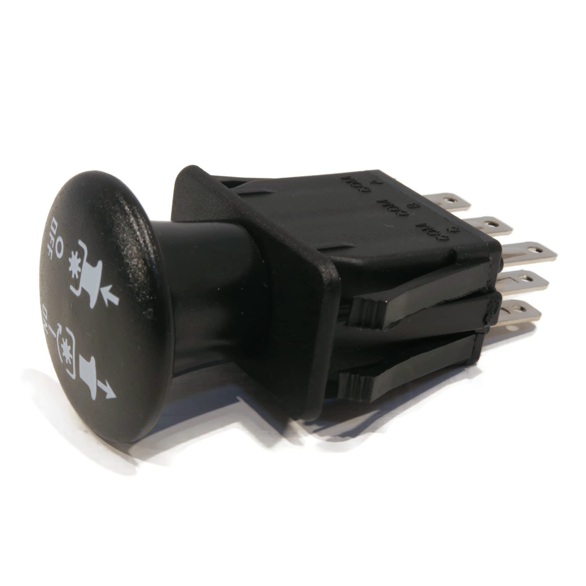Scag Mower PTO Switch - 2 Position, 8 Terminal Replacement for Models 463034, 481687, 483162, 483957 | Durable Lawn Tractor Safety Switch for Easy Power Take-Off Engagement | Perfect for Scag Turf Tiger, Liberty & Wildcat Zero Turn Mowers
