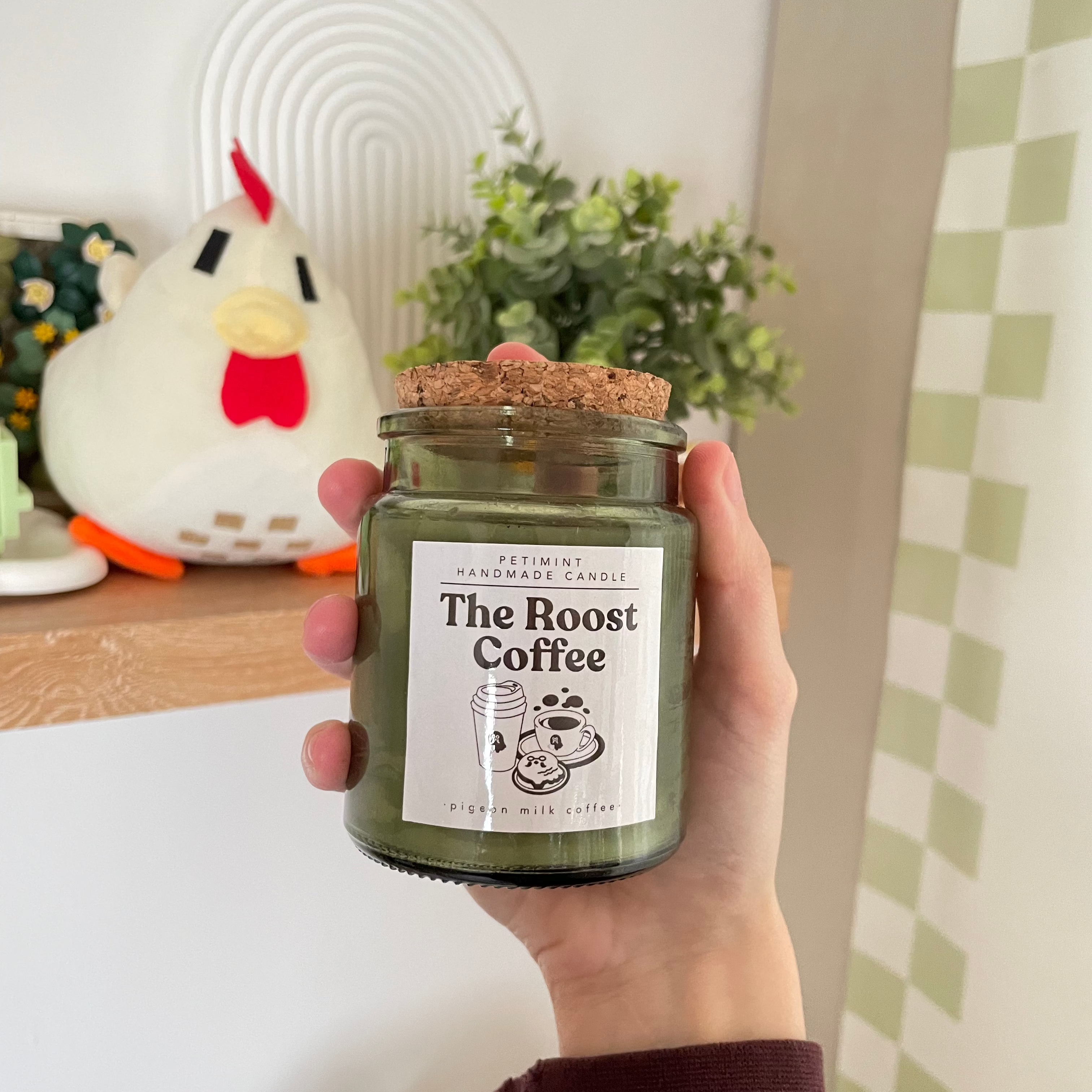 Roost Coffee Scented Soy Candle - Handmade Aromatherapy Candle for Home, Office & Relaxation - Perfect for Cozy Evenings & Stress Relief