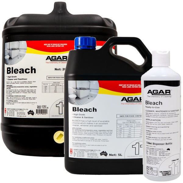 5% Sodium Hypochlorite Agar Bleach - Professional Disinfectant for Home, Lab & Medical Use | Effective Stain Removal & Surface Sanitizer