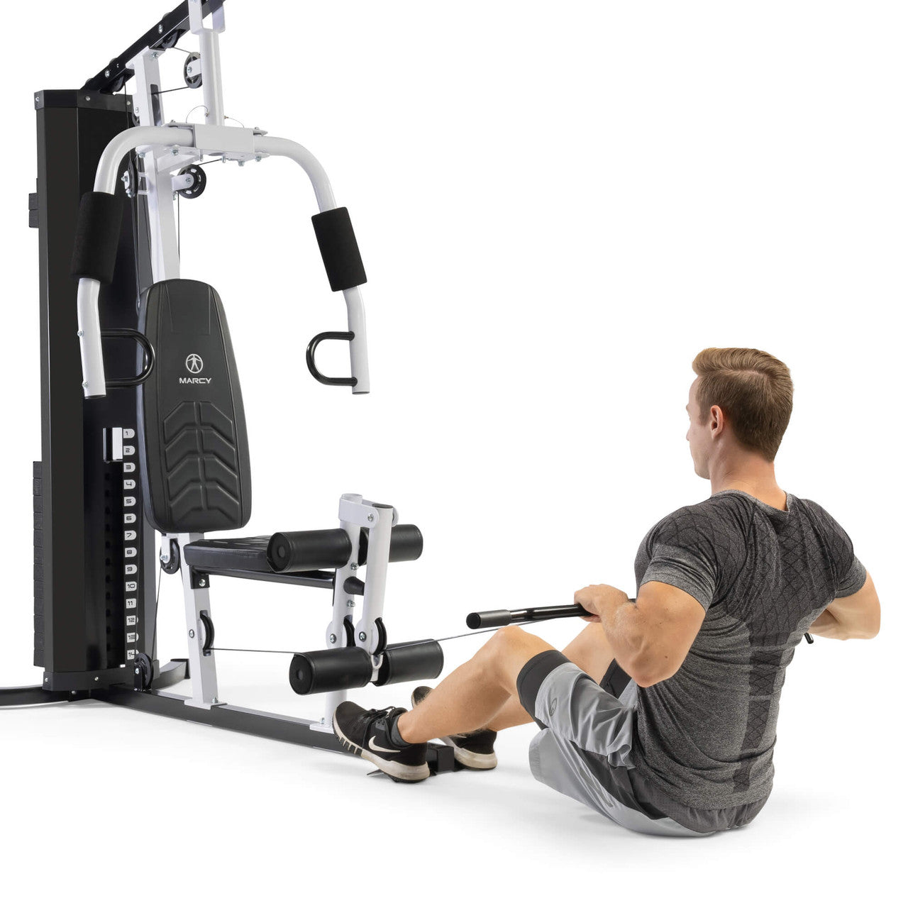 Marcy 150lbs Home Gym System MWM-8147 - Strength Training Equipment for Full Body Workout at Home | Perfect for Small Spaces & Home Fitness
