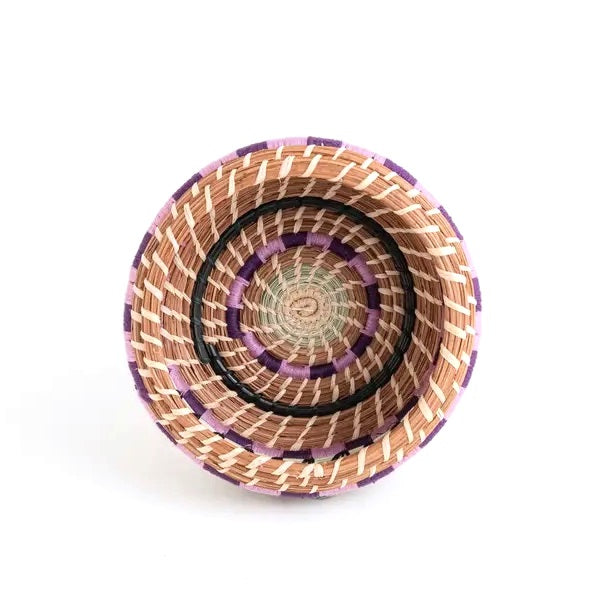Handwoven Small Aurora Pine Needle Basket - Natural Rustic Home Decor for Wall Hanging, Table Centerpiece, or Gift Giving - Perfect for Boho, Farmhouse & Cottage Style Decor