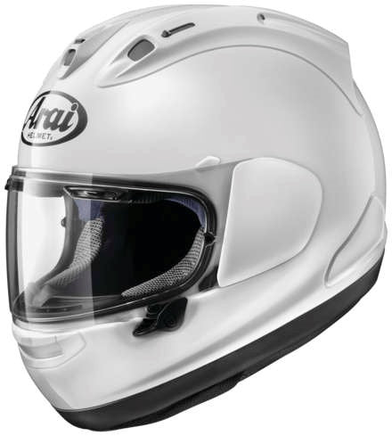 Arai Corsair X White Motorcycle Helmet - Premium Full-Face Racing Helmet for Street & Track Riding - DOT & SNELL Certified Safety Gear