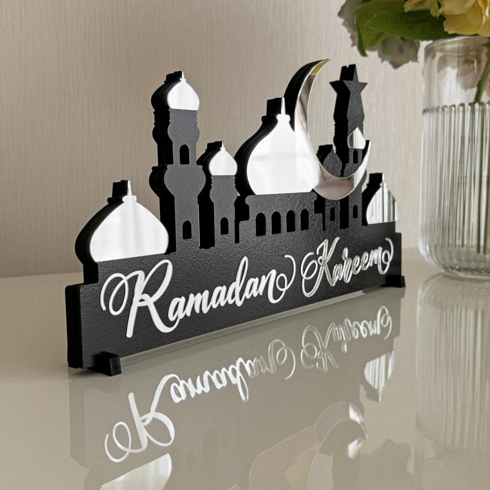Ramadan Decorations - Islamic Tabletop Art & Home Decor for Ramadan, Eid, and Islamic Celebrations - Perfect for Gifting, Dining Table, and Living Room Decor