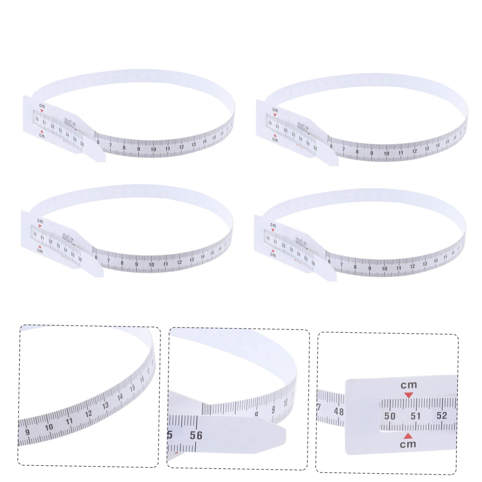 VILLCASE 24-Piece Kids Head Measuring Tape Set - Soft Fabric Stickers for Infant & Toddler Length Measurement, Scarf Accessories - Perfect for Baby Growth Tracking, Pediatric Checkups & DIY Sewing Projects