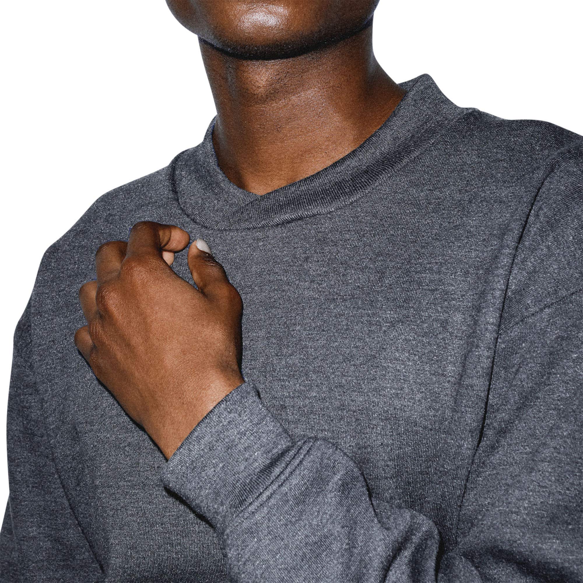 American Apparel Men's Flex Fleece Crossneck Long Sleeve Pullover Sweatshirt - Soft Comfortable Casual Wear for Gym, Workout & Everyday Use