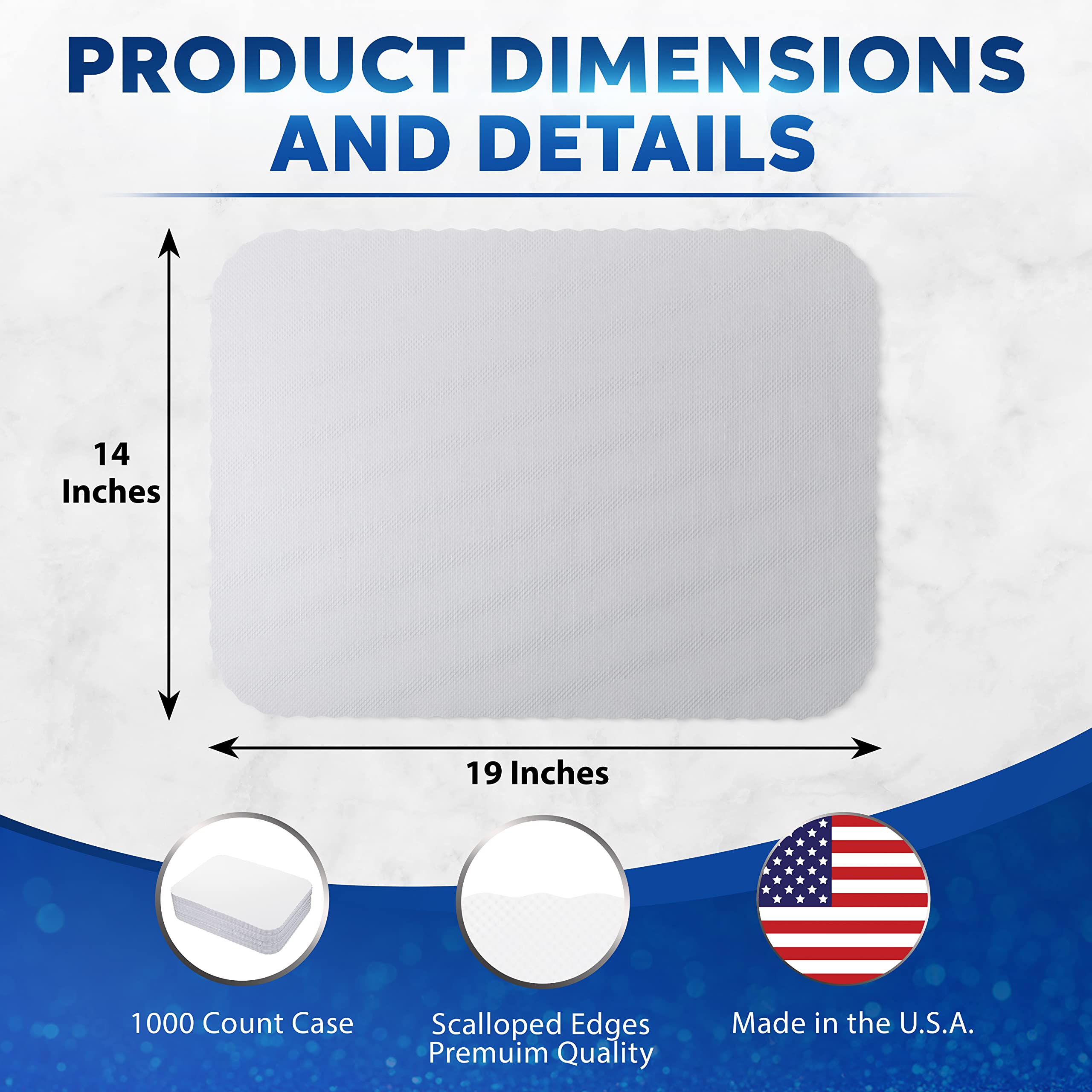 Premium White Disposable Paper Placemats 14
